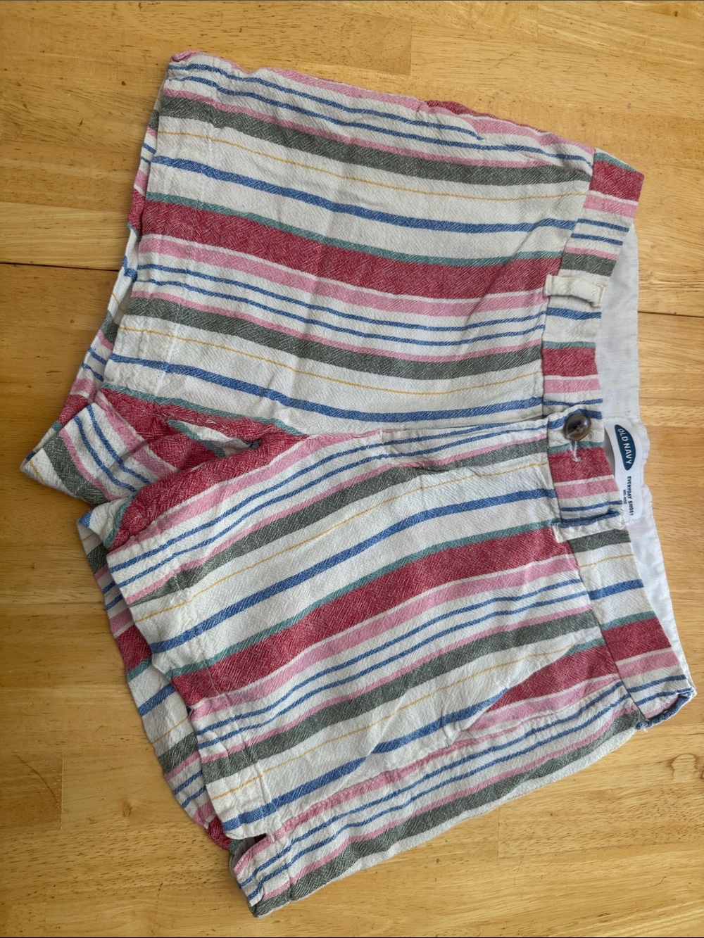 Old Navy Striped Men’s Shorts in Red, Blue, Gray, Cream